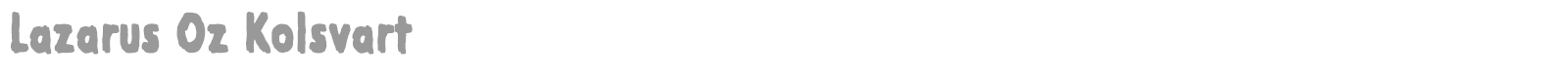 Lazarus Oz font preview